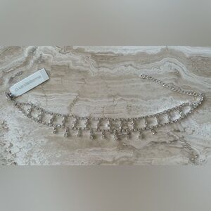 NWT Liz Claiborne Elegant Silver Choker Necklace